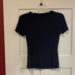 Classic Black Women's Ribbed Top